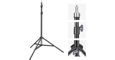 Neewer ST 200 Heavy Duty Photography Light Stand Black