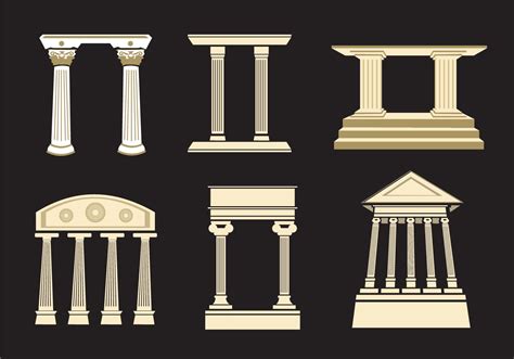 Roman Pillars Wallpaper