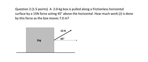 Solved Question Points A Kg Box Is Pulled Along Chegg