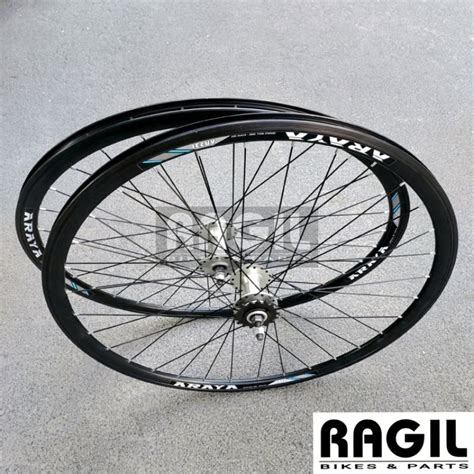 Jual WHEELSET SEPEDA 700C ARAYA AR731 DOLTRAP FIXIE BALAP ROAD BIKE HUB