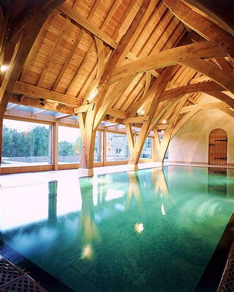 beautiful pool in a barn! | Indoor pool house, Barn pool, Cabin farmhouse