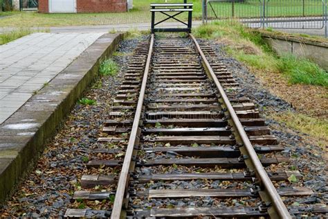 Rail Bumper Stock Photo Image Of Stop Track Bumper 84519662