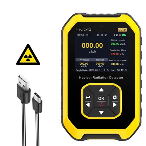 Geiger Counter Nuclear Radiation Detector With Lcd Display Portable Handheld Beta Gamma X Ray