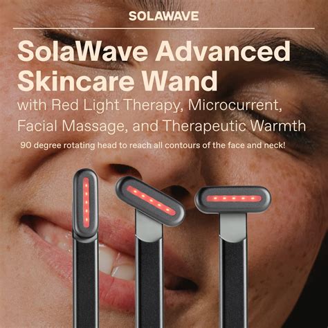 Solawave 4 In 1 Facial Wand And Renew Complex Serum Bundle Red Light