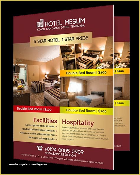 Hotel Flyer Templates Free Download Of Hotel Promotion Flyer On Behance ...