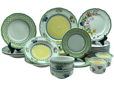 Villeroy And Boch French Garden Porcelain Plates Set Auction