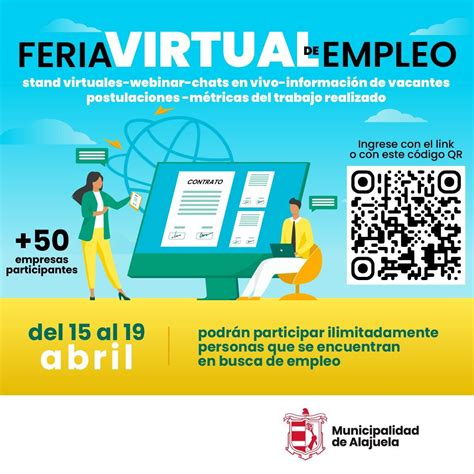 Municipalidad de Alajuela llevará a cabo una Feria de Virtual de Empleo