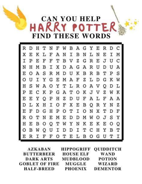 Free Download Harry Potter Activity Sheets Harry Potter Activities