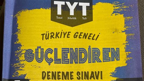 TYT Türkiye Geneli Güçlendiren Deneme Sınavı 6 Matematik Soru Çözümü