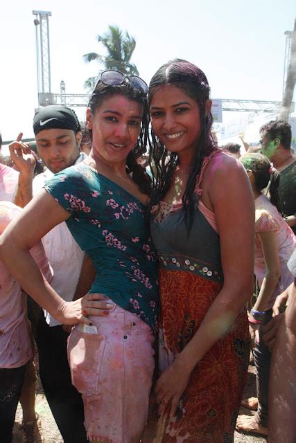 Sexy Indian Girls Photos Sofia Hayat Hot Wet Holi Celebrations Photos