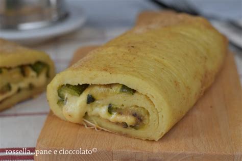 Rotolo Di Patate Ripieno Di Zucchine E Formaggio