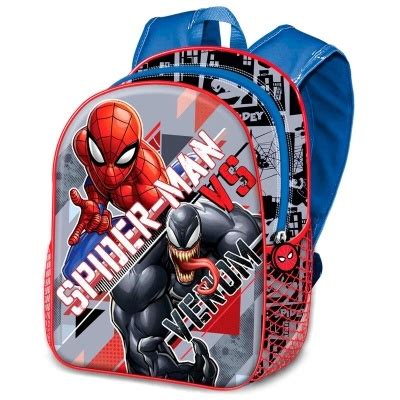 Mochila D Pr Escolar Venom Spiderman Marvel Cm Brinquedos E