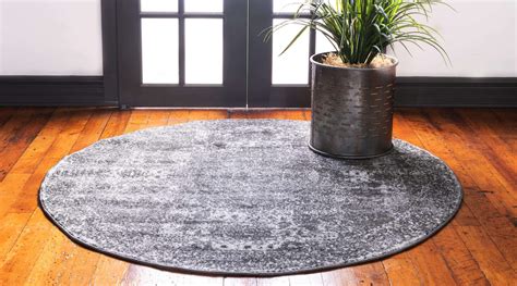 Dark Gray 8 X 8 Bexley Round Rug Ad Gray Dark Rug Bexley