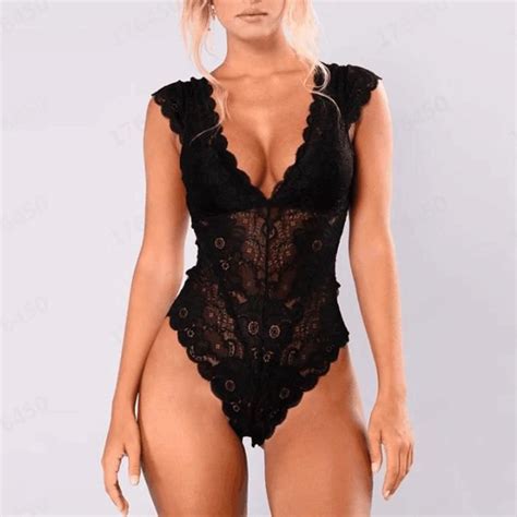 Ensemble De Lingerie Sexy Lingerie Sexy Dentelle De Couleur Unie