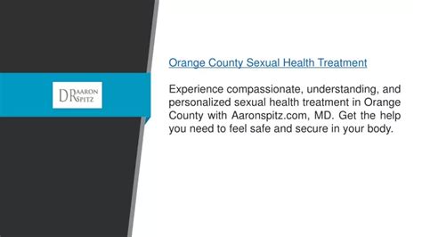 Ppt Orange County Sexual Health Treatment Powerpoint