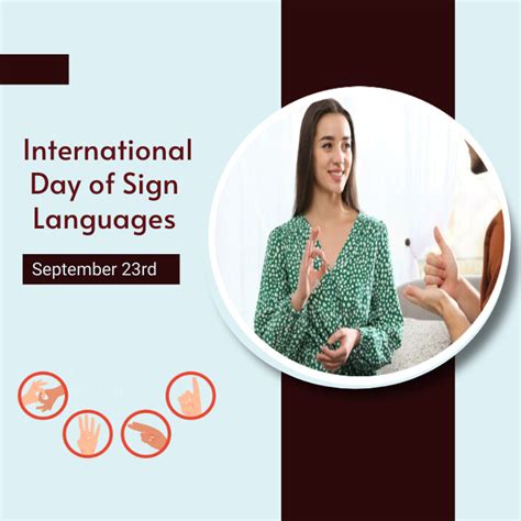 International Day Of Sign Languages Template Postermywall