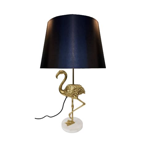 Flamingo Gold Table Lamp With Black Shade