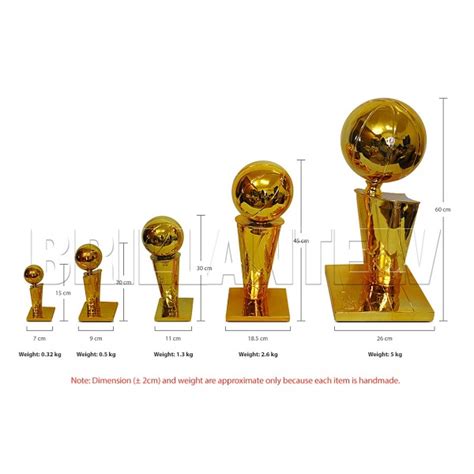 NBA Championship Trophy Replica New O'brien National Basketball ...