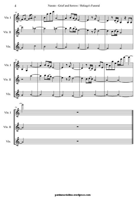 Free Sheet Music For Violin Anime Partituras