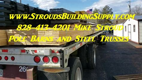 Steel Trusses 60 Clear Span Pole Barns American Youtube