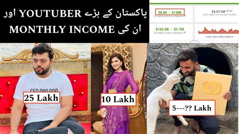 Biggest Pakistani Youtubers Top Pakistani Youtubers Earning Top