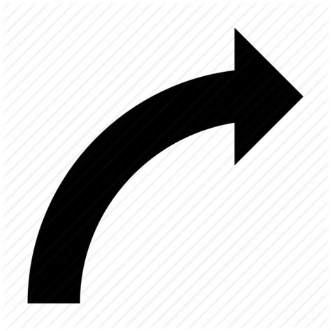 Curved Arrow Icon At Getdrawings Free Download