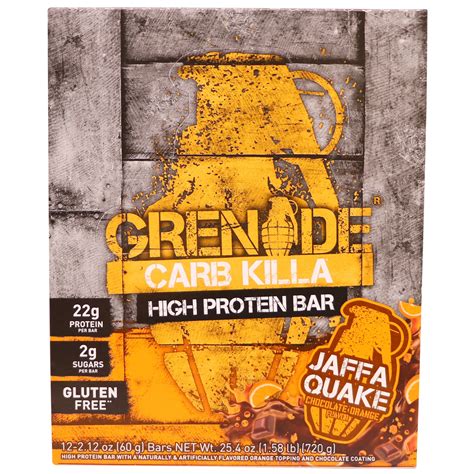 Grenade Carb Killa High Protein Bar Jaffa Quake Chocolate Orange