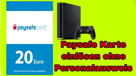 so kann man auf PS4 ohne Personalausweis Paysafe Karte einlösen YouTube