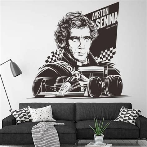 Wall Sticker Ayrton Senna