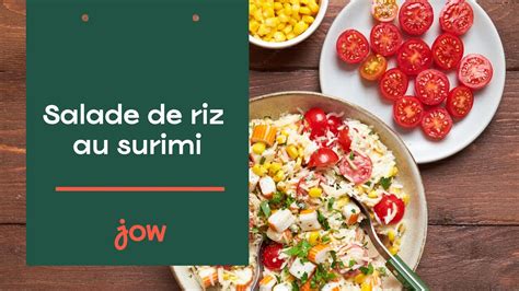 Recette De La Salade De Riz Au Surimi Youtube