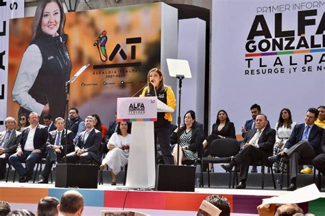 Alfa González Tlalpan primer informe de gobierno