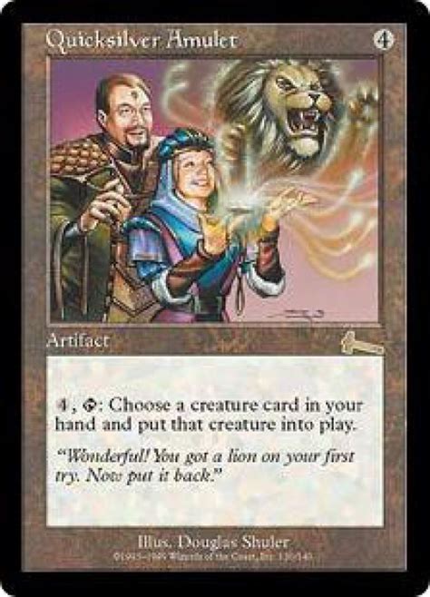 Magic The Gathering Urzas Legacy Single Card Rare Quicksilver Amulet