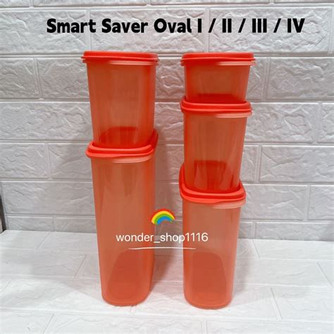 Tupperware Smart Saver Oval I Ii Iii Iv Shopee Malaysia