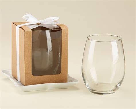 Kraft Stemless Wine Glass T Box Set Of 12 Wine Glass Display Wine Glass T Box Wine