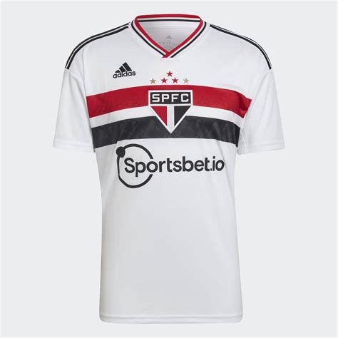 Camiseta SÃo Paulo I 202223 Oficial Masculino Grandes Torcidas