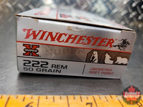 Ammo Winchester Super X 222 Rem 50gr Jsp 1 Box Of 20 Rnds Total See Pics