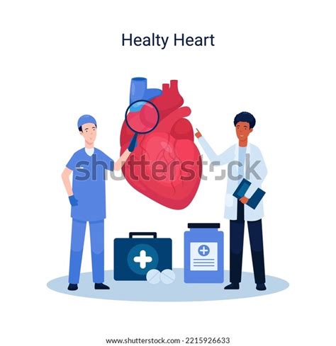 Heart Disease Concept Illustration Vector Healthy Stock Vector Royalty Free 2215926633