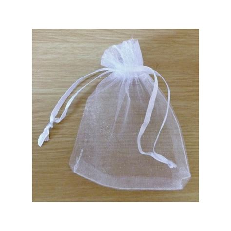 Bolsa Organza Blanca 12 X 9 Cm Aprox