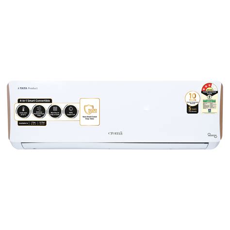 Buy Croma 4 In 1 Convertible 1 5 Ton 3 Star Inverter Split Ac With Dust