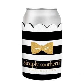 Simply Southern Turtle Gold Embellished Can Cooler By Simply Southern