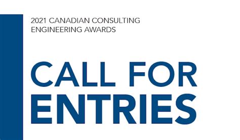 Updated 2021 Canadian Consulting Engineering Awards Program Opens For