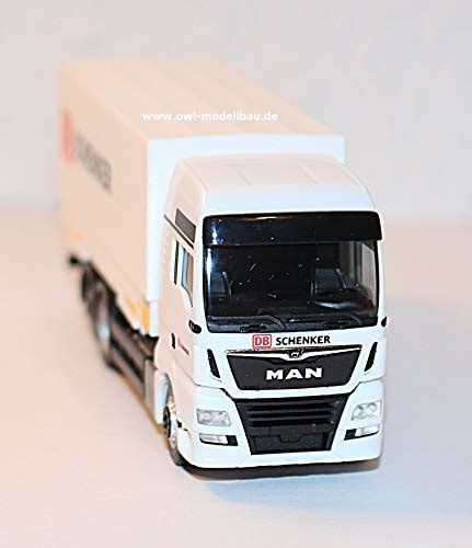 Herpa 311052 MAN TGX XXL Euro 6c Wechselpritschen Hängerzug DB