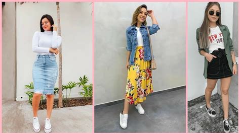 Formas De Llevar Falda Midi Con Tus Tenis Favoritos Off