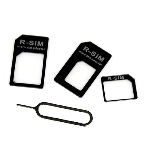 Etmakit 4 In 1 Nano Sim Card Adapters Micro Sim Stander Sim Card SIM