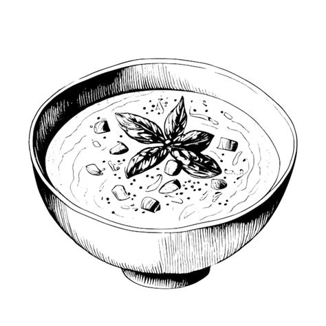 Tom kha gai comida tailandesa sopa de pollo con coco ilustración