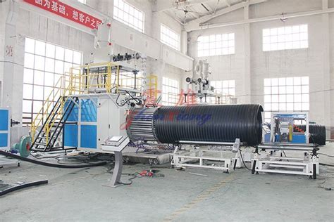 Hdpe Large Diameter Hollowness Wall Winding Pipe Production Line