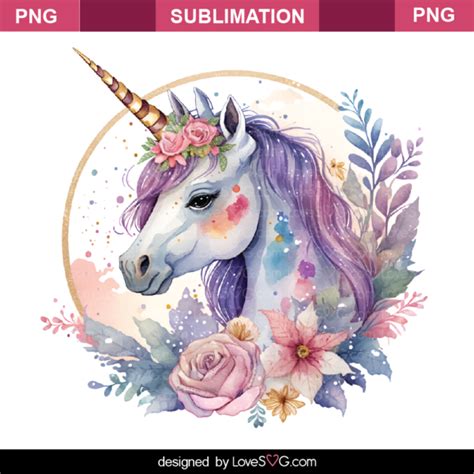 Unicorn Sublimation Lovesvg