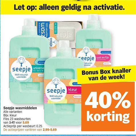 Seepje Wasmiddelen Promotie Bij Albert Heijn