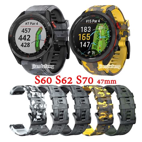 Quick Release Strap Camouflage Silicone Watchband For Garmin Approach