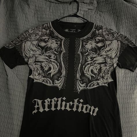 Vintage Affliction Lions Shirt In Fair Condition Depop